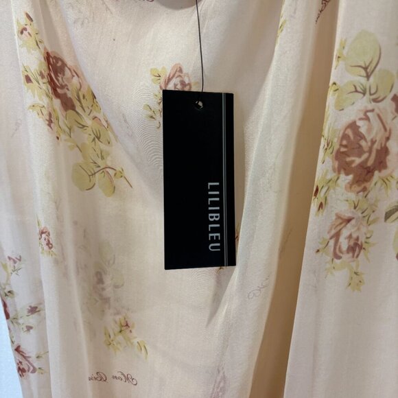 Lilibleu 100% Silk Sheer Blouse - Picture 4 of 9